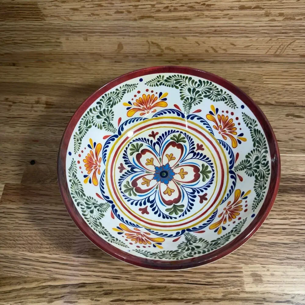 Williams Sonoma Melamine Italian Floral Soup Cereal Bowls Set of 8 8 Inch